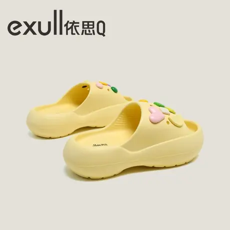 exull依思Q凉拖鞋女夏季外穿厚底网红小众高级感踩屎感防滑一字拖图片