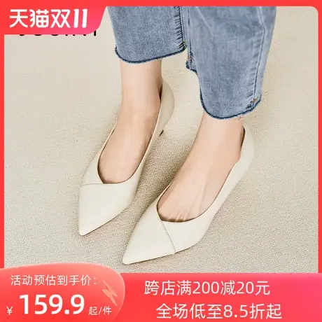 卓诗尼2023秋季新款尖头时装鞋潮流仙女风高跟鞋时尚舒适气质单鞋商品大图