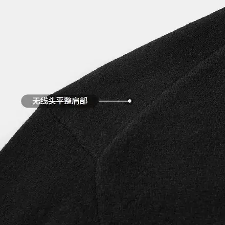 HLA/海澜之家轻商务经典系列纯羊毛长袖针织衫23秋冬圆领羊毛衫男图片