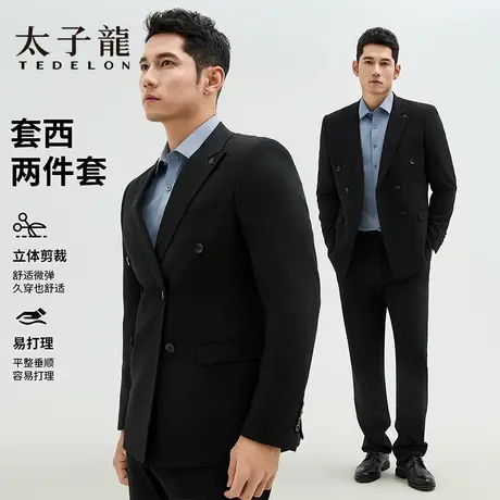 TEDELON/太子龙轻商务正式西服套装25春夏新平职场绅士套西男款图片