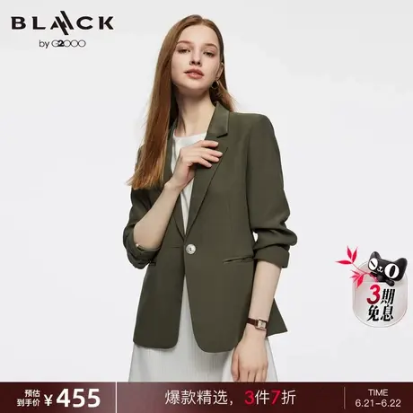 【可机洗】G2000女装春商场同款垂坠感型格修身剪裁休闲西服图片