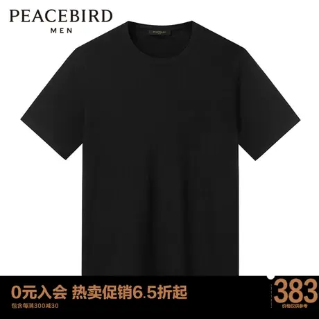 太平鸟男装 时尚修身短袖毛衣休闲羊毛衫B1EEC4Y17商品大图