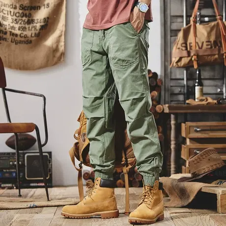 Modi Nick/摩帝尼克裤子男潮流百搭工装裤潮牌束脚潮流宽松休闲裤商品大图