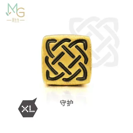 周生生Charme XL酷黑守护黄金转运珠串珠潮流情侣86523C商品大图