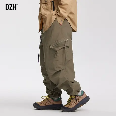 男士伞兵裤痞帅高级感裤子男春季日系工装裤束脚冲锋裤男款登山裤商品大图
