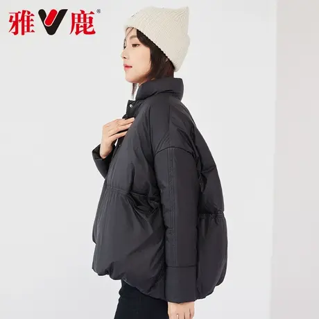 yaloo/雅鹿短款羽绒服女立领新款小个子面包服爆款冬季外套潮商品大图
