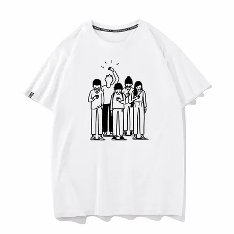 秀洛MY WIFE IS PERFACT 夏季新款纯棉短袖T恤男情侣装衣服半袖商品大图