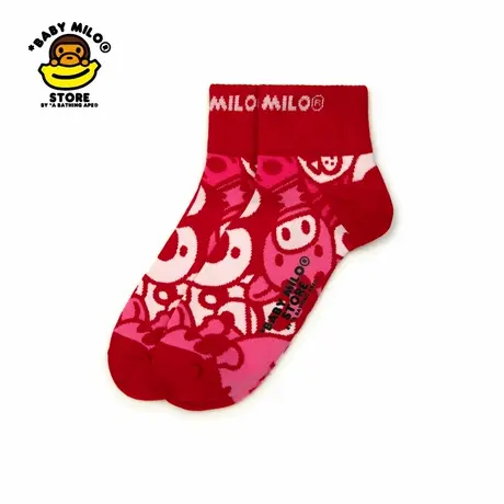 BABY MILO STORE配饰春秋卡通动物图案提花短袜4329XXN商品大图