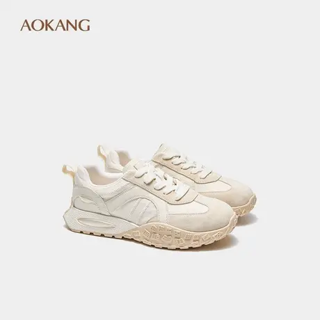 奥康 女鞋秋季德训鞋厚底运动鞋女爆款软底休闲鞋图片