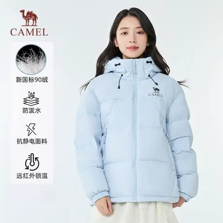 骆驼黑钻KING户外轻暖羽绒服女2025秋冬新款时尚百搭保暖防风男商品大图