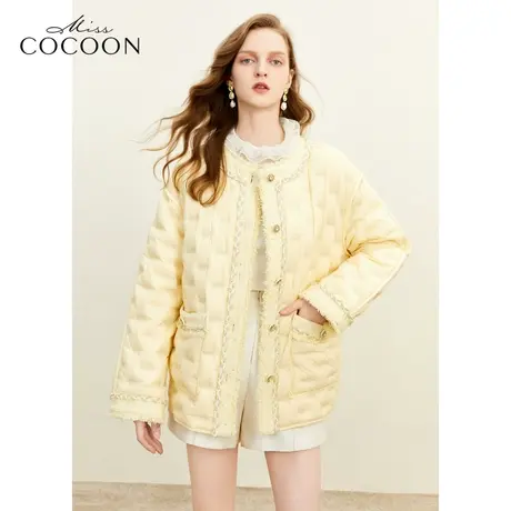 missCOCOON千金玛德琳气质柔软23冬新款女亲肤感香风羽绒服图片