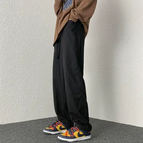 日系纯棉工装裤子男春秋夏季新款宽松直筒运动休闲裤男生潮牌长裤商品大图