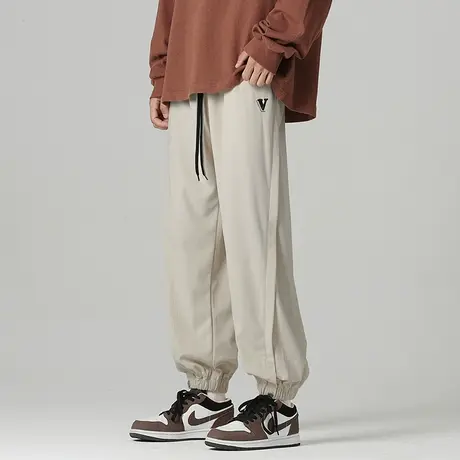 男士日系束脚裤子男款秋季2023新款宽松运动卫裤篮球裤休闲裤男款商品大图