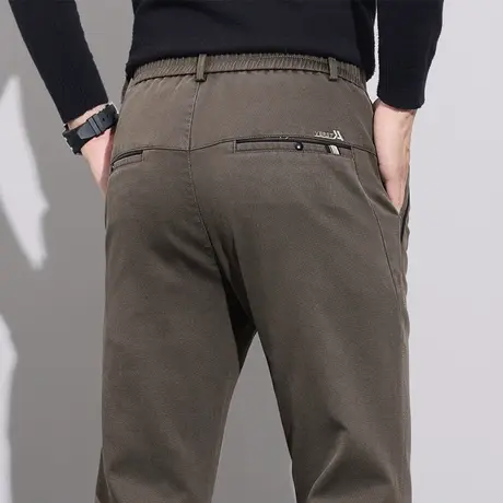 弹力小直筒商务西装西裤春季2024新款男士修身休闲裤子春秋款男裤商品大图