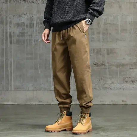 潮流休闲男装裤子百搭工装裤男宽松舒适束脚休闲裤工装裤潮流男装商品大图