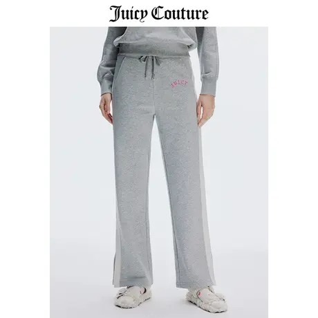 Juicy Couture橘滋休闲裤女春季新款美式宽松阔腿直筒开衩运动裤商品大图