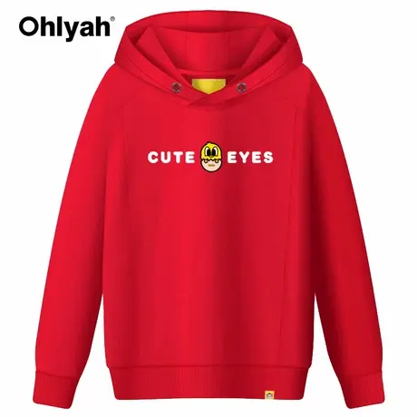 Ohlyah品牌情侣带帽卫衣女装2023秋冬新款韩版连帽衫宽松学生外套商品大图