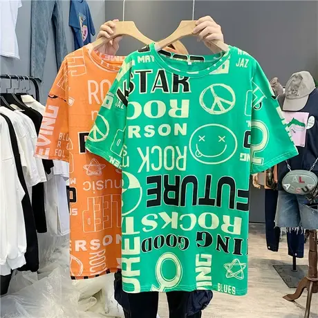 夏季新款小众设计感薄款别致上衣服甜酷白色短袖宽松T恤女装ins潮商品大图