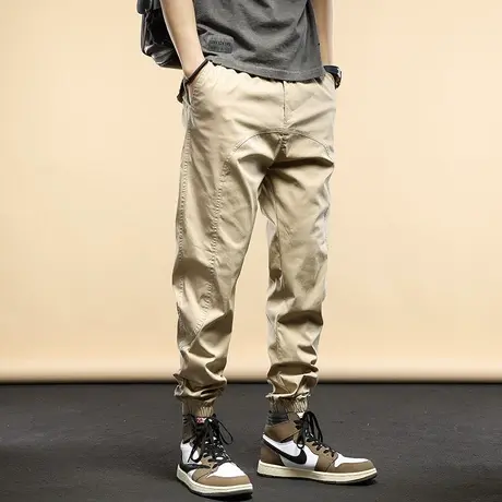 2022春夏新款工装裤男士新款宽松百搭束脚休闲长裤潮牌束脚裤显瘦商品大图