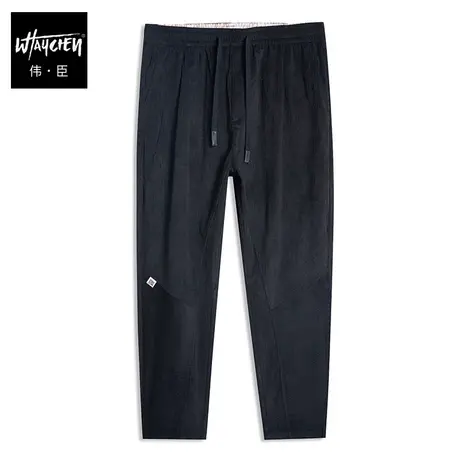 伟臣潮牌大码男装秋冬新品男式休闲长裤男胖子加肥加大直筒休闲裤商品大图