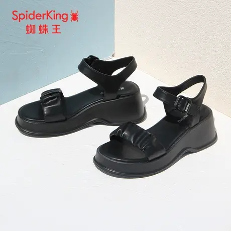 SPIDER KING/蜘蛛王凉鞋女2023夏季商场同款休闲凉鞋女厚底魔术贴图片