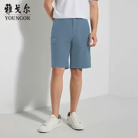 【商场同款】雅戈尔男士短裤夏季新款官方商务休闲舒适男士短裤图片