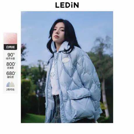 【LOTSYOU联名】乐町商场同款翻领羽绒服冬新款保暖外套C1ACE4422商品大图