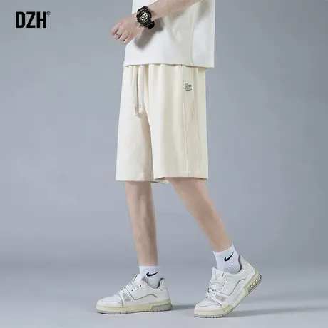 男生卡其色5分短裤男夏季运动篮球裤2025新款宽松五分裤男款裤子商品大图