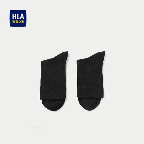 HLA/海澜之家纯色袜子透气舒爽柔软细腻简约时尚绅士袜男商品大图