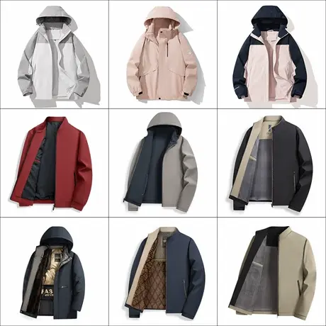 【秋冬外套合集】罗蒙男士冲锋夹克衣服2025秋季新款保暖羽绒服h图片