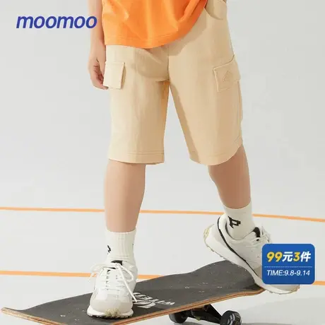 美特斯邦威童装男童针织短裤夏季运动休闲简约五分裤商品大图