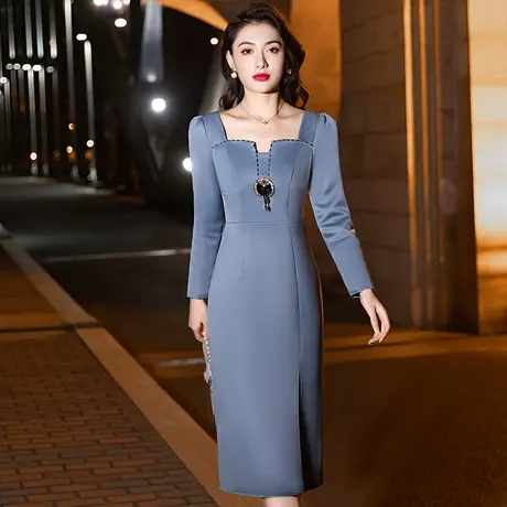 高端晚礼服女2023新款宴会气质正式场合高级感优雅平时可穿连衣裙图片