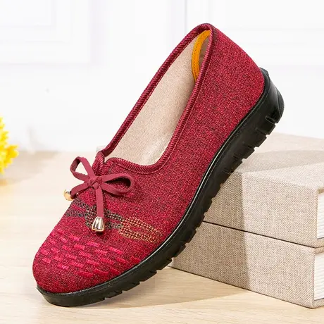 老北京布鞋女鞋旗舰店官方软底老人奶奶鞋防滑单鞋舒适平底妈妈鞋图片