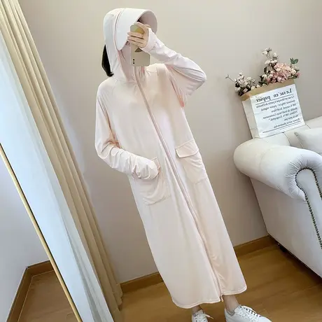 防晒衣女夏2023新款薄款长款全身开衫防晒服防紫外线骑车罩衫百搭图片