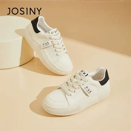Josiny/卓诗尼时尚板鞋2024新款春季运动轻便舒适厚底潮流乐福鞋商品大图