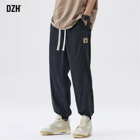 男士束脚休闲裤子男潮牌美式莱赛尔长裤男裤2023年新款宽松工装裤商品大图