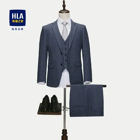 【三件套】HLA/海澜之家松紧腰礼服套装商务绅士三件套西服男图片