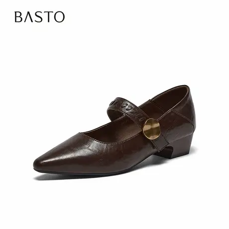 【好物体验专享】百思图2026春季商场新款玛丽珍鞋女鞋F5177AQ6图片