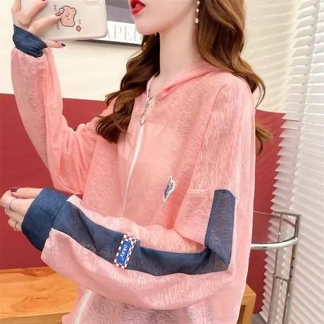 户外透气防晒衣女2023新款夏季韩版宽松冰丝薄款空调衫外套罩衫潮商品大图