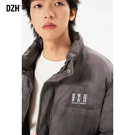 DZH男士立领棉衣男款2024冬季新款棉袄外套2024新款宽松棉服冬装商品大图