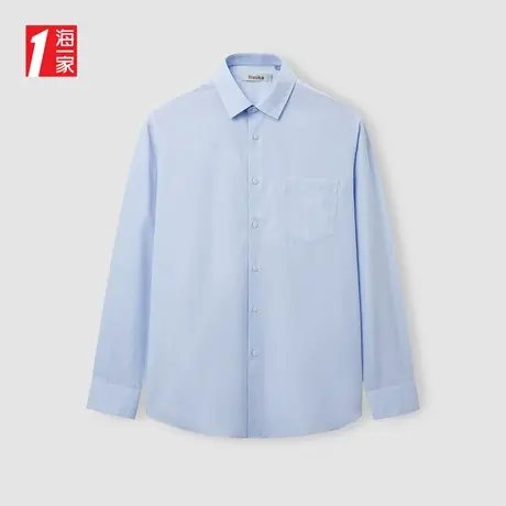 海一家商务正装长衬2024春季日常可穿男士长袖衬衫图片