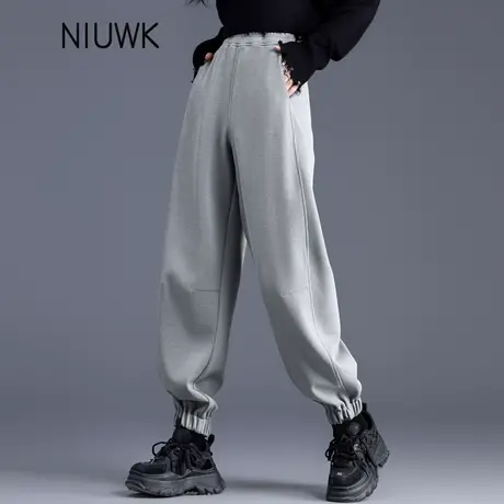 休闲裤运动裤女灰色卫裤长裤女裤2024新款春季爆款哈伦裤女士裤子商品大图