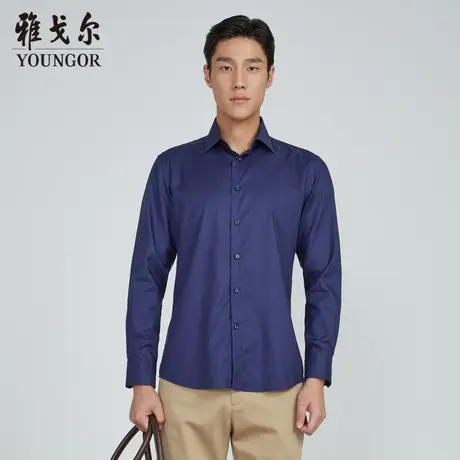 【柔软易打理】D系雅戈尔衬衫秋季新款免烫商务休闲长袖衬衫商品大图