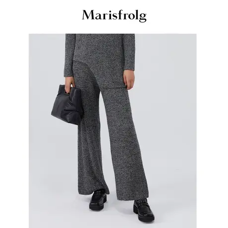 【商场同款】玛丝菲尔冬季新款灰色休闲裤裤子女秋冬商品大图