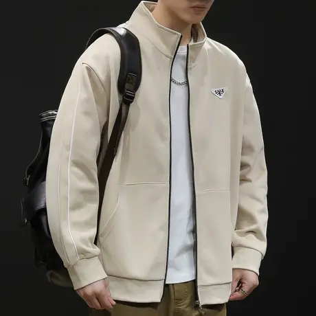 春秋卫衣外套男半高领拉链开衫2024新款套装大码男士运动服上衣潮商品大图
