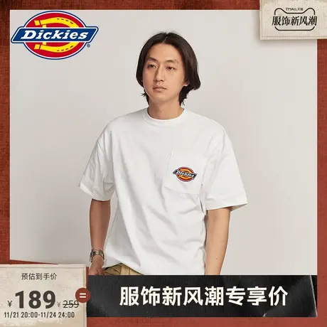 Dickies新品工装灵感春夏男女情侣小logo休闲短袖T恤商品大图
