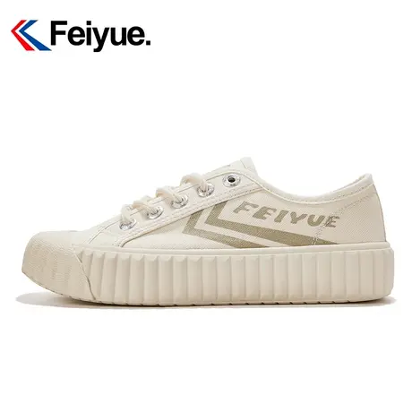 feiyue/飞跃官方复古简约饼干鞋春季款女生平底板鞋百搭休闲鞋433商品大图