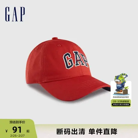 【断码优惠】Gap男童春秋LOGO洋气新年棒球帽鸭舌帽休闲帽824594商品大图