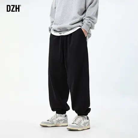 男生黑色卫裤男潮牌春季休闲裤子2024年新款长裤百搭运动裤潮束脚图片
