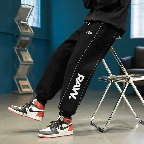 秋冬季青少年长裤子13男孩初中学生14棉感休闲裤15岁大童运动卫裤商品大图